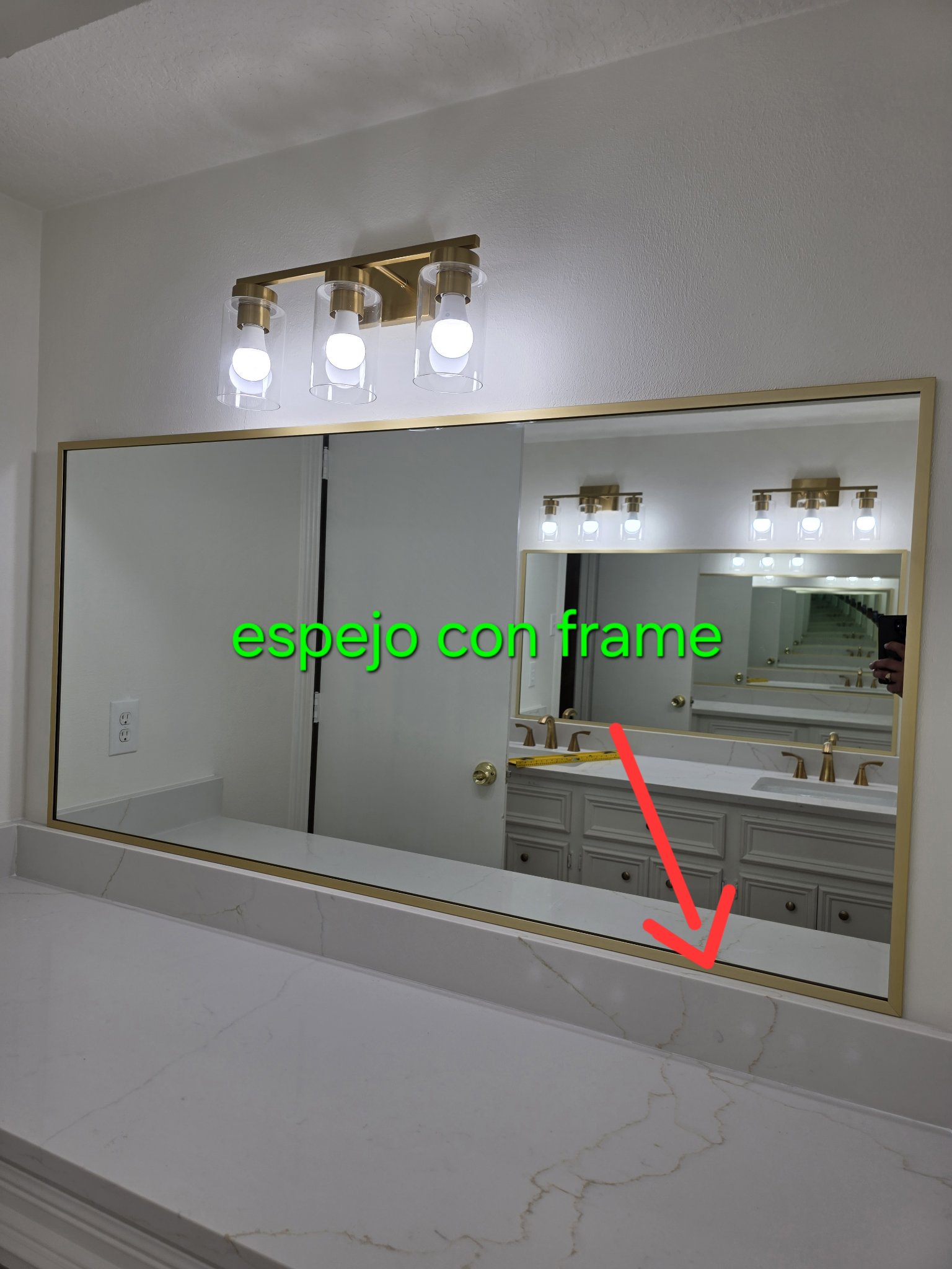Mirror with a frame