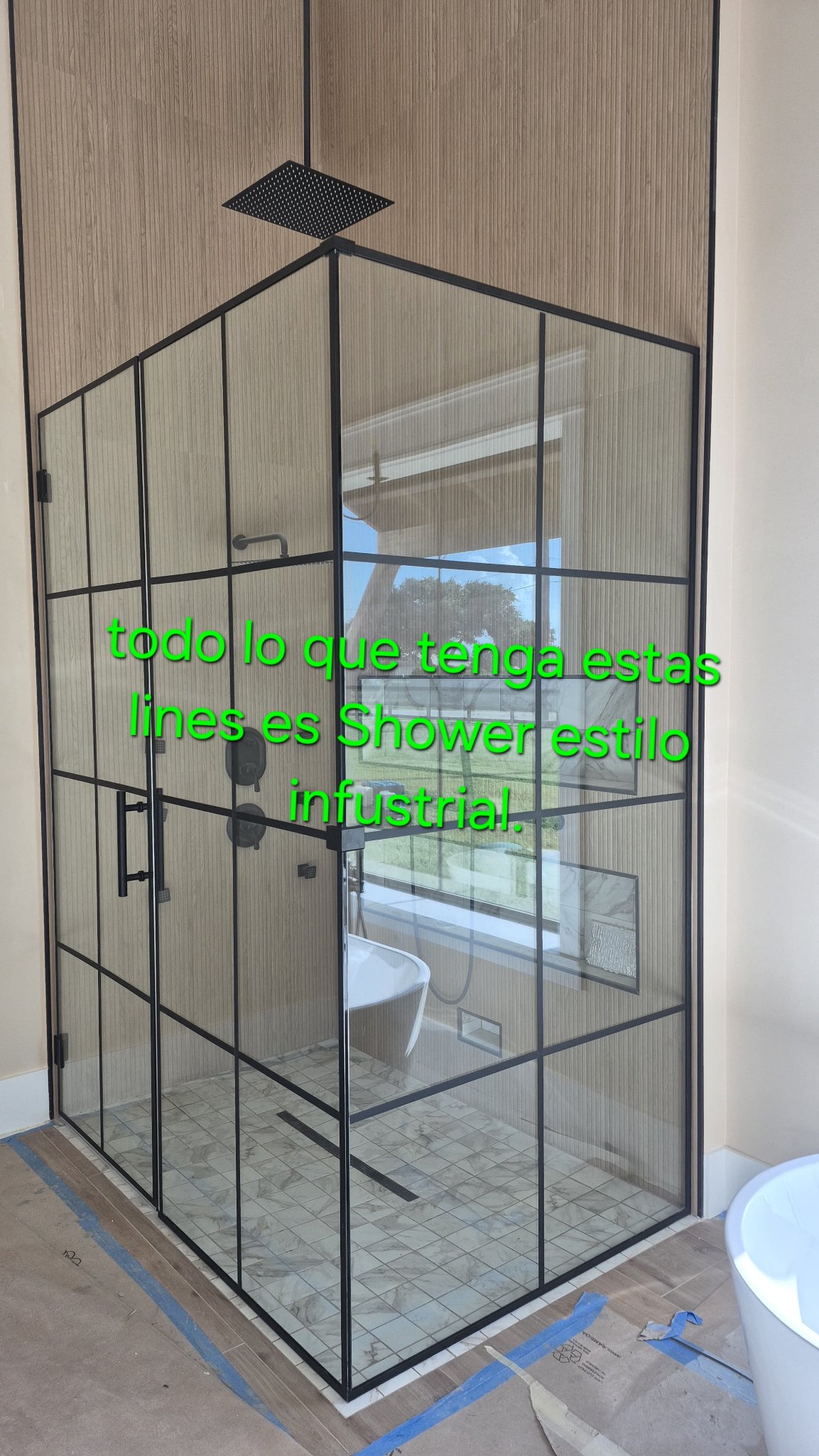 Anything with these lines is an industrial-style shower